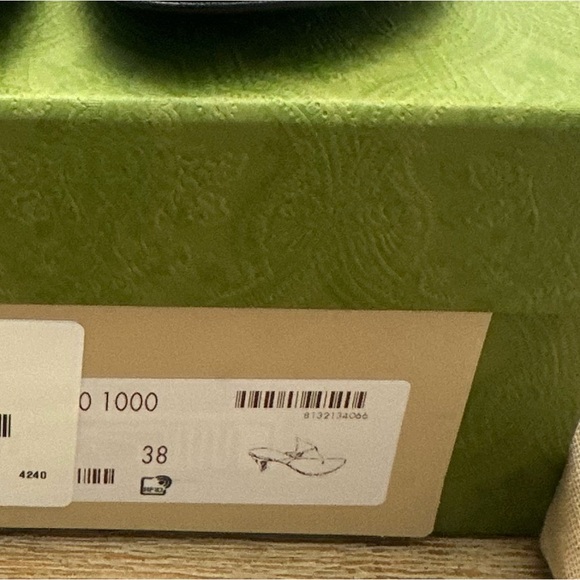 NIB Gucci Black 65mm Horsebit leather mules 38 - Picture 7 of 7